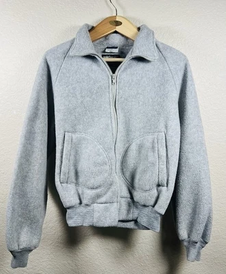 Vintage J. Blair Woman Jacket Original Doubled Faced Fleece Fabric USA LARGE - Image 1 of 4