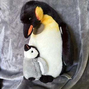 Russ Yomiko Classics Mommy & Baby Penguin 11" Plush Stuffed Animal - Picture 1 of 8