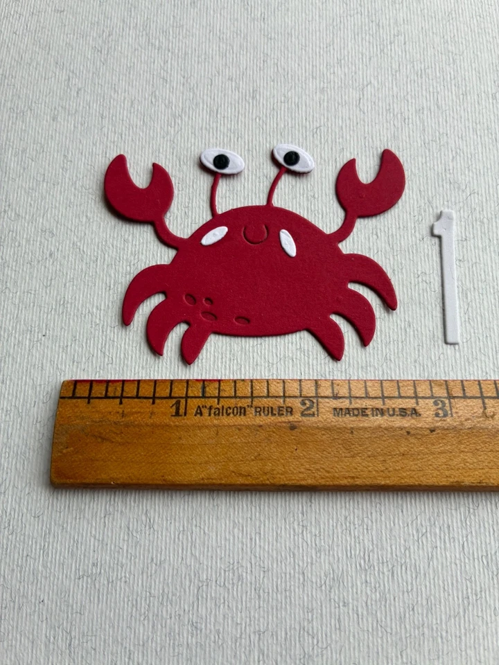 Papel Álbum de recortes adornos troquelado en capas cartulina cangrejo rojo Foto 1 de 1