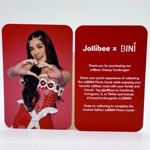 Jollibee X Bini Fotokarte Aiah Herz BINIverse Philippine Exclusive Blooms - Bild 1 von 2