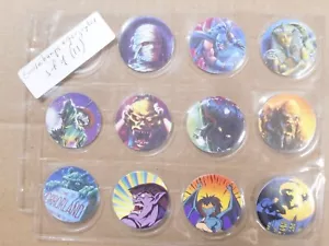 POGS/MILKCAPS PELLE D'OCA DI PARACADUTE PRESS SET DI 8 & BURGER KING GARGOYLE SET - Foto 1 di 2