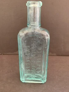 Botella de extractos aromatizantes estándar Burnetts vintage azul - Imagen 1 de 7