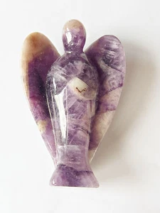 SCHMUCK-STCK SCHUTZ ENGEL AMETHYST REIKI NEU 78mm stehend Stein - Bild 1 von 3