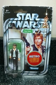 Figura de Han Solo de colección retro de Star Wars con tarjeta de Disney Hasbro Kenner - Imagen 1 de 5