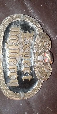 ¡NO ESPERES MISERICORDIA FUERZAS ESPECIALES COMANDO CALAVERA CINTURÓN HEBILLA!  ¡VINTAGE! 1984!  Foto 1 de 3