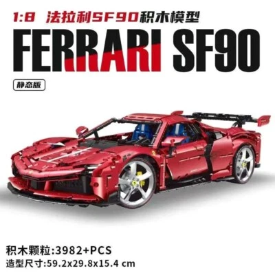 Guly Ferrari SF90 Supercar Building Blocks Set - Image 1 of 4