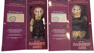 MUÑECAS NUEVAS EDICIÓN ESPECIAL SUGAR PLUM RAGGEDY ANN & ANDY SERIE TRADICIÓN NAVIDEÑA - Imagen 1 de 11