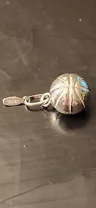 0,925 STERLINGSILBER RUNDER BASKETBALL 1/2 ZOLL CHARM/ANHÄNGER ITALIEN NEU!!! - Bild 1 von 7
