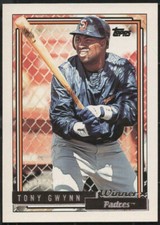 1992 Topps TONY GWYNN "WINNER GOLD FOIL" Parallel Card #270...SET BREAK