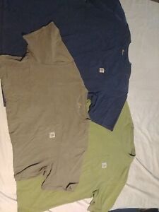 Carhartt T-Shirt Men's LOT 2XL Tall Short Sleeve Original Fit blue ,green, grey