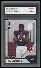 Will Anderson Jr. 2023 Panini Instant RPS First Look 1st Graded 10 Rookie Card