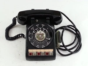 Teléfono y receptor comercial ITT Kellogg vintage nuevo stock antiguo - Imagen 1 de 22