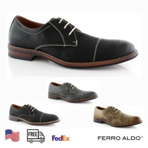 Ferro Aldo JASON Men's Lace-up Oxford Formal Dress Shoes For Work Business - Picture 1 of 8