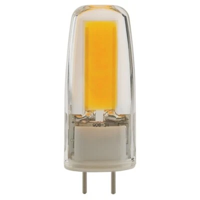 SATCO Silicon LED Replacement 4 Watt 120V T4 JC 2-Pin G8 Clear 5000K Natural Light