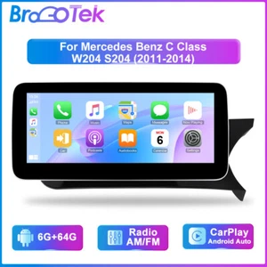 Unidad principal de radio CarPlay de 12,3"" 4G DAB+ para Mercedes Benz clase C W204 RHD  - Imagen 1 de 23
