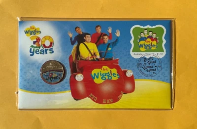 2021 Australia PNC The Wiggles 30 Years Big Red Car UNC 30c Cents coloured coin - image 1 of 2