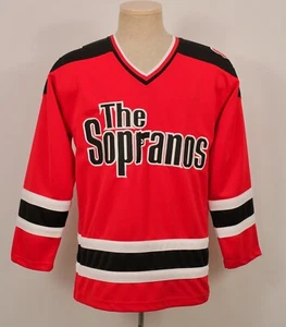 Men's VTG Early 2000s The Sopranos Jersey TShirt Sz S HBO Show Y2K T-shirt - Picture 1 of 8