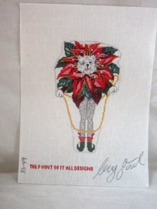 The Point of It All Designs by Gail Hand Painted 18 Count Canvas XO-49 - Picture 1 of 2