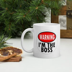 IM THE BOSS Kaffee-/Teebecher 11 Unzen Tasse ( Job, Boss, Fun, Lustig ) - Bild 1 von 3