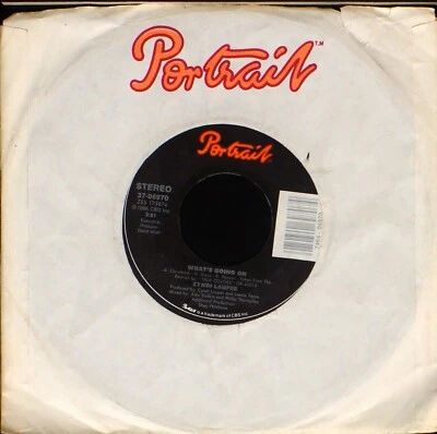 Cyndi Lauper - What's Going On - 7" single 45rpm record - Image 1 of 2