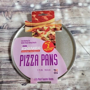 NEU 2er-Pack EZ BAKER 7 1/2" RUNDE PIZZA BACKEN KOCHTÖPFE Toaster Ofen Lebensmittel - Bild 1 von 2