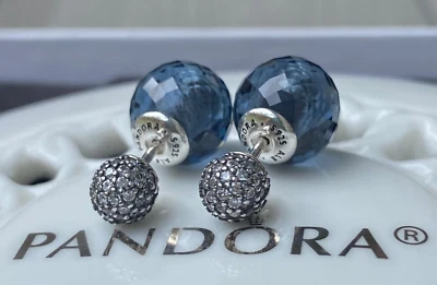 Auténticos Pendientes Pandora Gotas Brillantes #296355NBC Foto 1 de 4