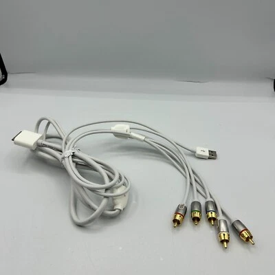 Cable USB RCA de video compuesto a estéreo probado para iPod iPhone iPad base de 30 pines Foto 1 de 4