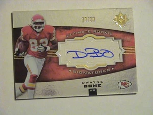 2007 Ultimate Rookies Foil Dwayne Bowe LSU Kansas City Chiefs Auto RARE 10/10 - Picture 1 of 1