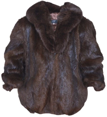 Men's Real NUTRIA FUR Jacket Coat FOX fur collar All sizes Pre sale - Image 1 of 4