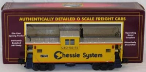 MTH 20-9104L Chessie Extended Vision caboose Premier O 1/48 #903192 Lighted C-8+ - Picture 1 of 12