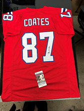 Ben Coates Signed Custom Jersey New England Patriots JSA