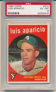 1959 Topps Luis Aparicio (HOF) (#310) PSA6 PSA - Imagen 1 de 2