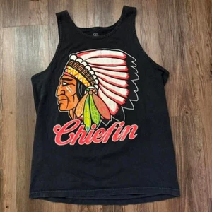 Canotta Enemy of the State Chiefin uomo L nera grafica maglietta senza maniche - Foto 1 di 5