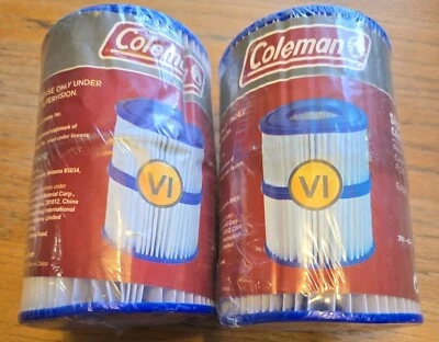 4x New Sealed Coleman Spa Filter Cartridge Type VI 90352E **2 PACKS OF 2** - Image 1 of 2