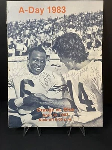 Bo Jackson Autograph X2 1983 Auburn University A-Day Game Program Pat Dye - Picture 1 of 10