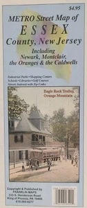 Essex County New Jersey Straßenkarte von Franklin Maps - Bild 1 von 4