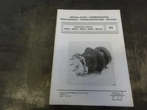 Poclain MS25 MS35 MS50 MS83 MS125 Hydraulic Motors Maintenance Repair Manual - Picture 1 of 7