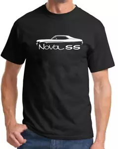 1968-71 Chevy Nova SS Hardtop Classic Outline Design Tshirt NEW COLORS - Picture 1 of 23