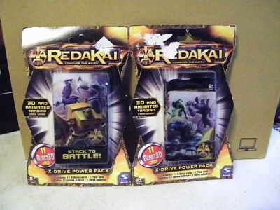 2 Redakai Conquer The Kairu X-DRIVE POWER PACKS 3D Animated Trading Card Game - Image 1 of 2