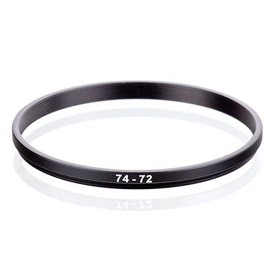 74mm-72mm 74mm to 72mm 74 - 72mm Step Down Ring Filter Adapter for Camera Lens - Image 1 of 4