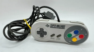 Controller Super Nintendo SNES grigio silver joypad usato funzionante vintage - Immagine 1 di 4
