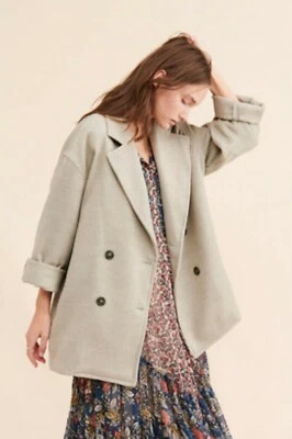 Free People Hannah Oversized Super Soft Blazer, Olive Green, Large, RRP $168 - Image 1 of 4