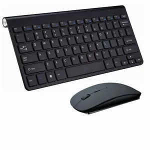 Wireless Keyboard & Mouse Combo Mini USB 2.4G Ultra Slim For Windows PC Laptop - Picture 1 of 8
