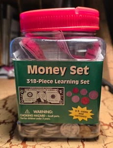 Eureka: Tub of Money Learning Set - U.S. Coins & Currency - Picture 1 of 4