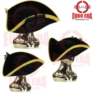 Napoleonic 17th 18th century Military officer Tricorn Hat in all sizes - Picture 1 of 3
