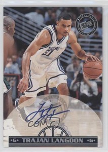 1999 Press Pass Authentics Auto Trajan Langdon Rookie Auto RC