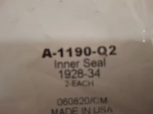 1928-34 Ford Front wheel inner dust seal, A-1190-02, 2 pack - Picture 1 of 3