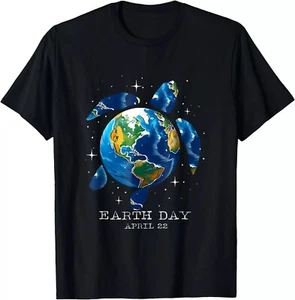 Earth Day 2025 Save Earth Sea Turtle Art Save the Planet T-Shirt - Picture 1 of 3