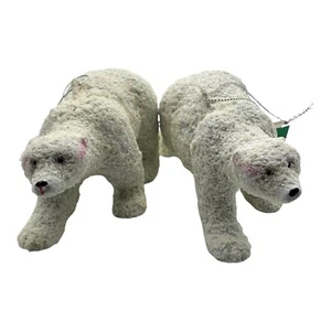 2 KURT ADLER Christbaumschmuck Eisbären Winter weiß Weihnachtsdeko - Bild 1 von 11
