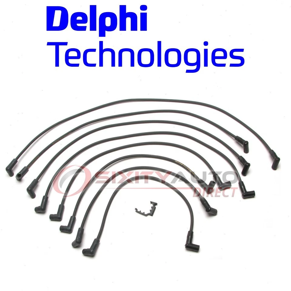 Delphi Spark Plug Wire Set for 1975-1977 GMC K15 Suburban 5.0L 5.7L 6.6L V8 bc Foto 1 de 4